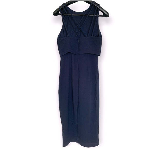 Midi Navy Sleeveless Dress - Picture 3 of 4